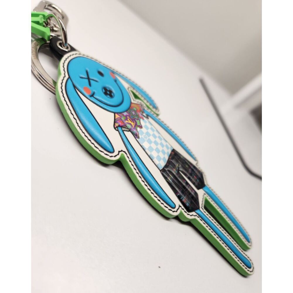 Louis Vuitton LV Rabbit Charm Keychain Virgil Abloh Blue MP2917 Bag Charm - Picture 4 of 9